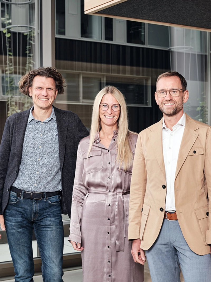 Die JobRad Gründerinnen Holger Tumat, Sandra und Uli Prediger