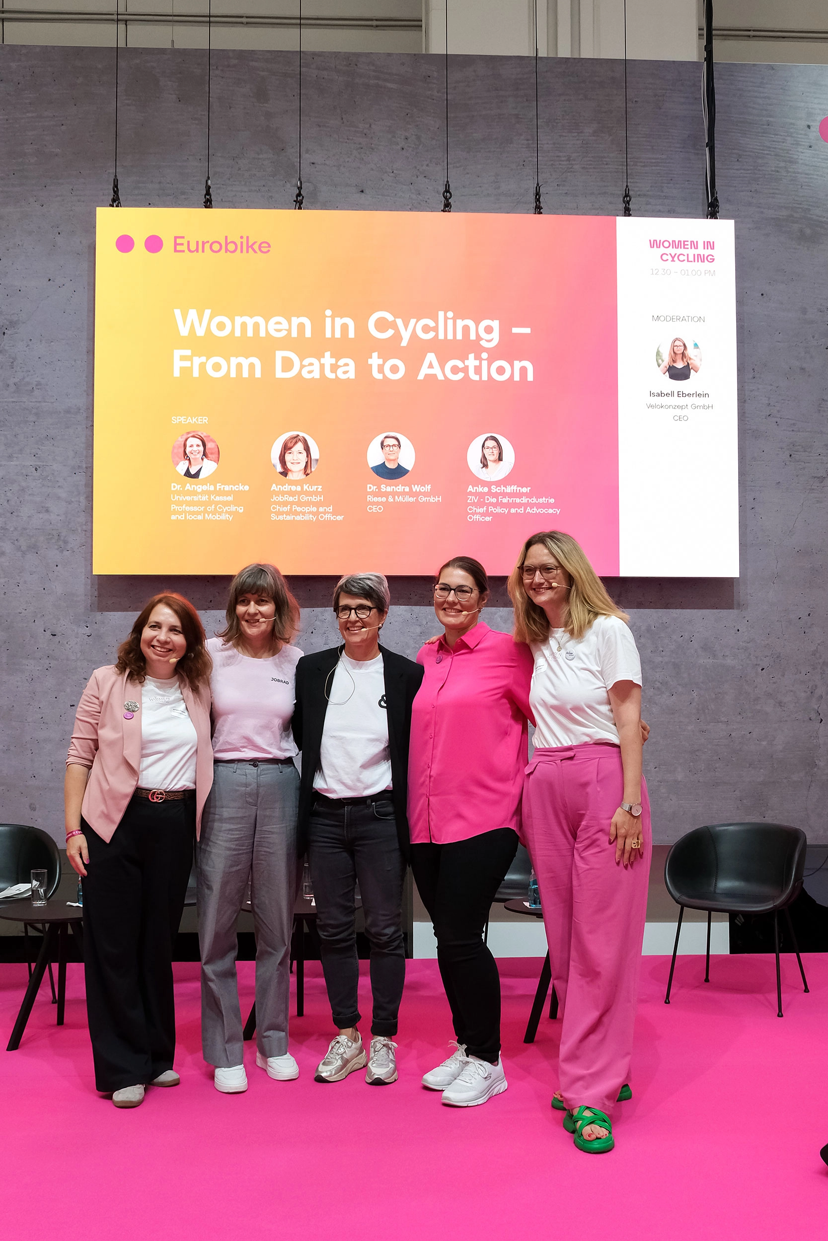 Andrea Kurz beim Panel "Women in Cycling" auf der Eurobike Andrea Kurz beim Panel "Women in Cycling" auf der Eurobike